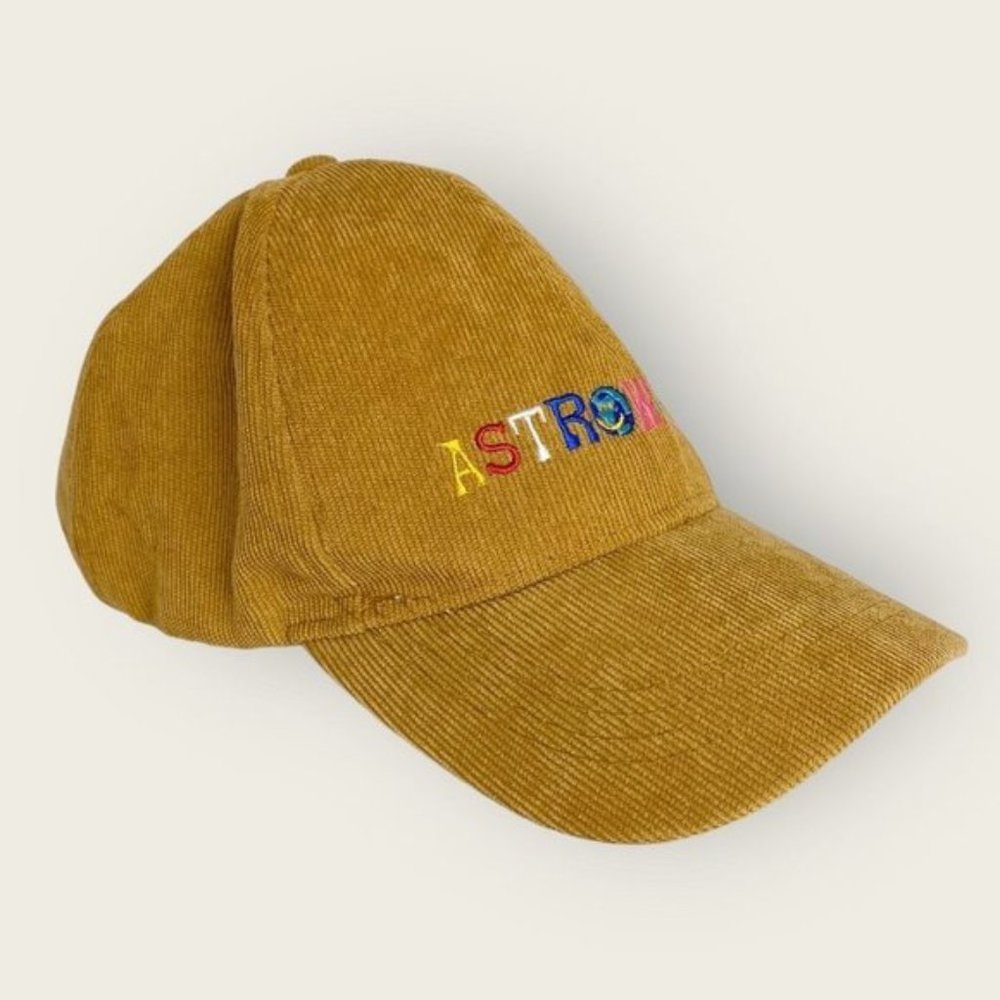 Travis Scott Astroworld Corduroy Baseball Cap Corduroy Baseball Cap